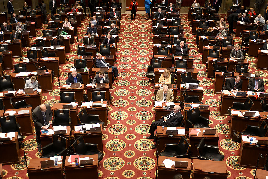 The Missouri House of Representatives discuss a bill in 2018